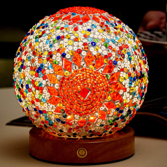 Nachtlampje Boho Mozaïek Glas 10
