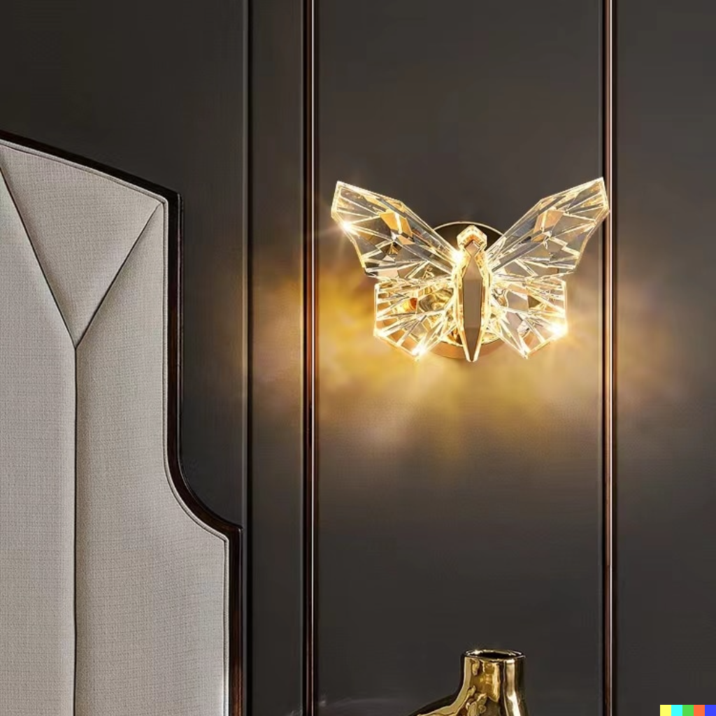 Noordse Vlinder LED Wandlamp voor Woonkamer en Slaapkamer 1