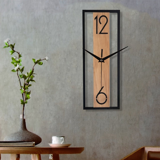 Rechthoekige Wandklok Modern voor Stijlvol Interieur 1