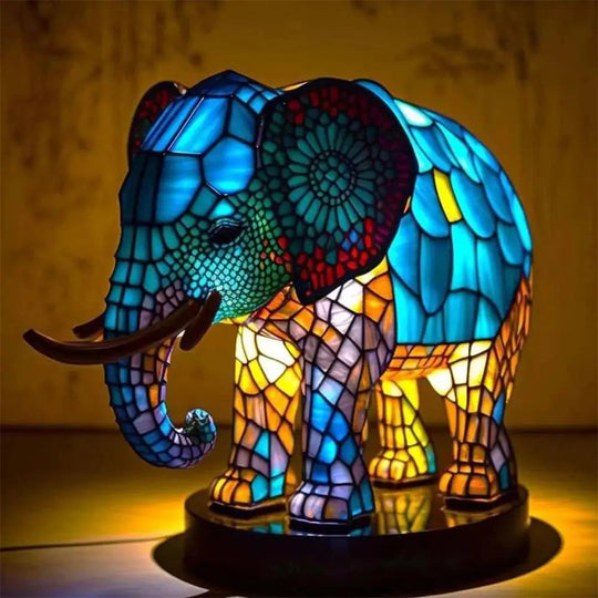 Retro Dierenlamp 3D Veelkleurig Design 1