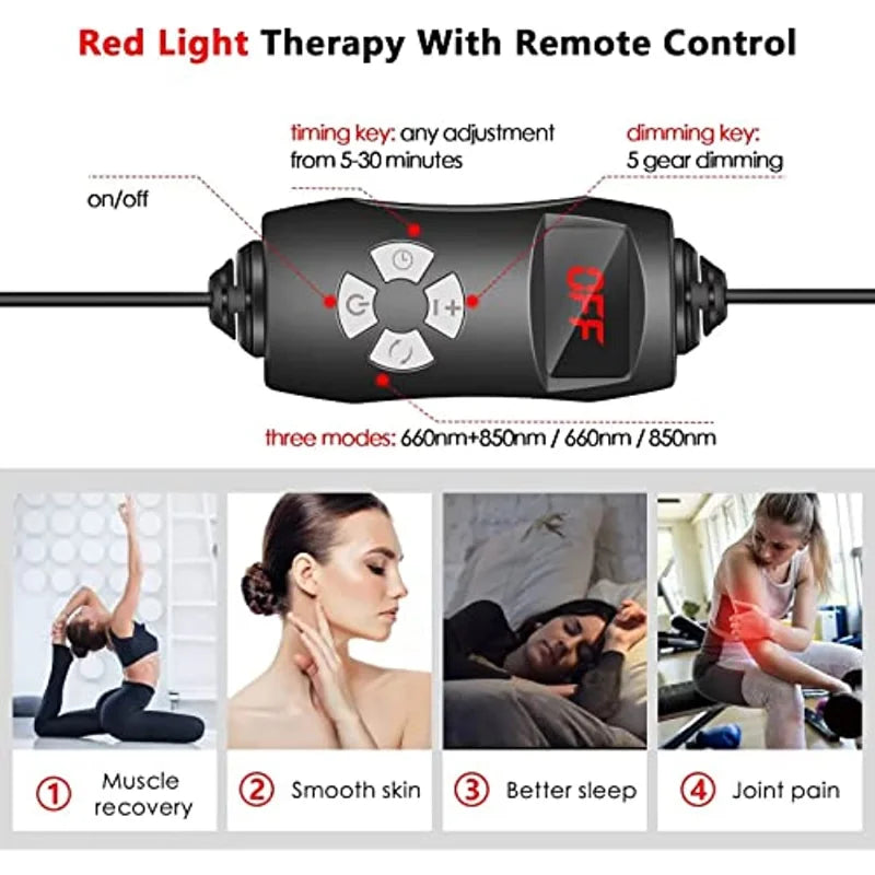 Roodlichttherapie Paneel Voor Ontspanning Met Instelbare Hoogte 6