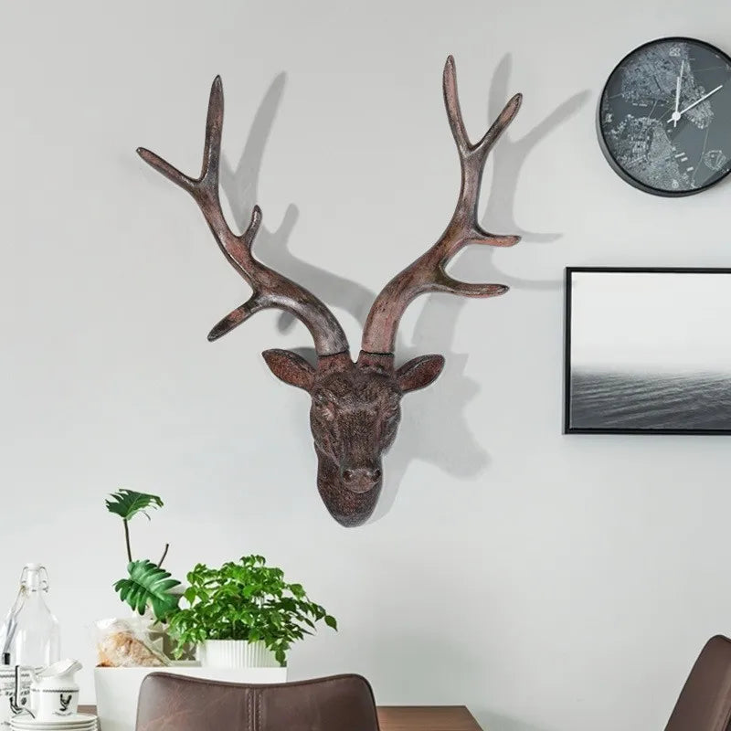 Rustieke Wanddecoratie Hertenkop 3D 1