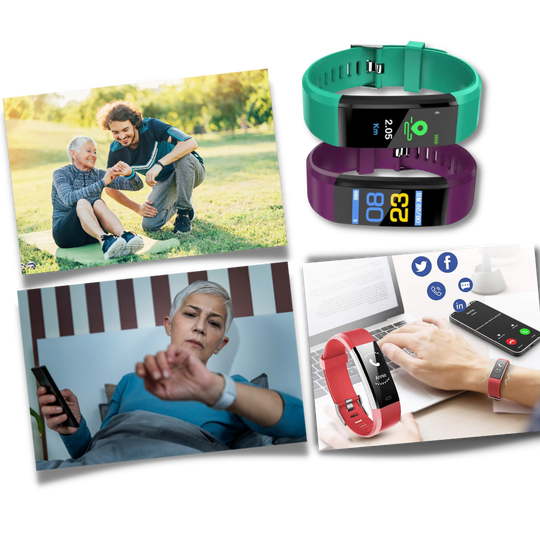 Senioren Smartwatch met Gezondheidsmonitor en Stappenteller 6