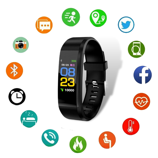 Senioren Smartwatch met Gezondheidsmonitor en Stappenteller 7