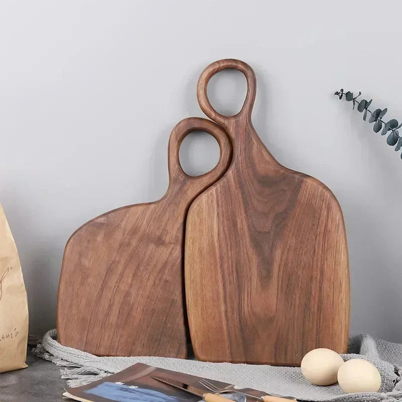 Snijplanken Set voor de Keuken - Dubbelzijdig Walnoot Hout 0