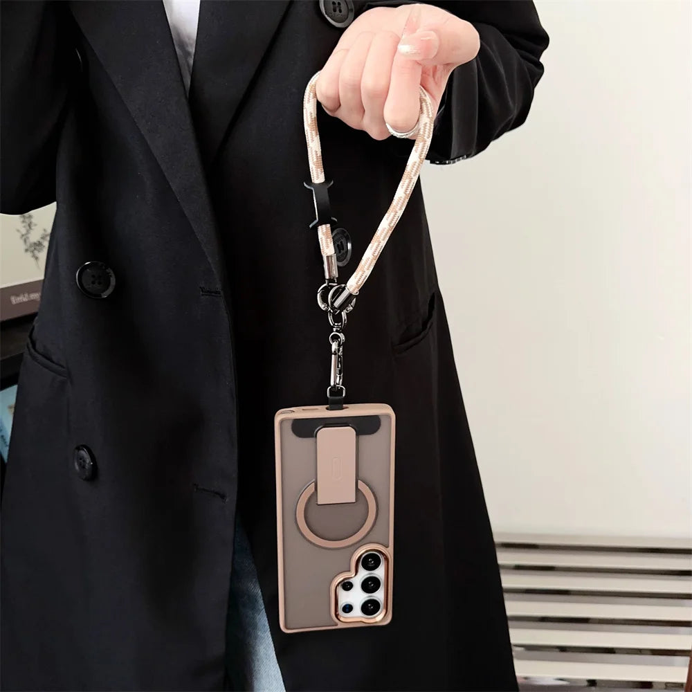 Telefoon Case voor Samsung Galaxy S26 Plus Ultra - Schokbestendig met Lanyard 3