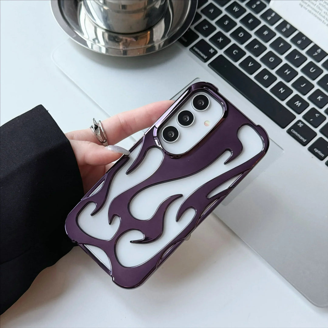 Telefoonhoesje 3D Vlam Patroon voor Samsung Galaxy - Slank en Schokbestendig 10