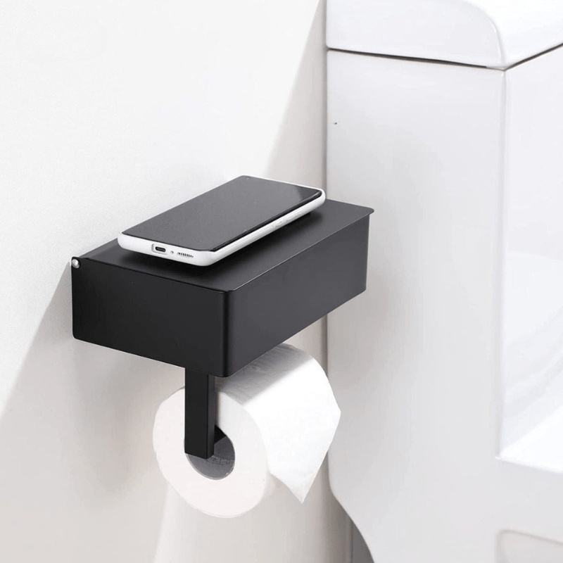 Toiletpapierhouder met Multifunctioneel Opbergvak 1