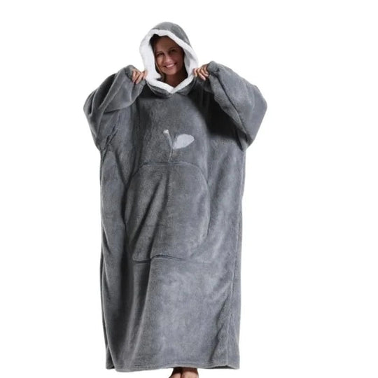Unisex Oversized Fleece Hoodie voor Comfortabele Ontspanning 15