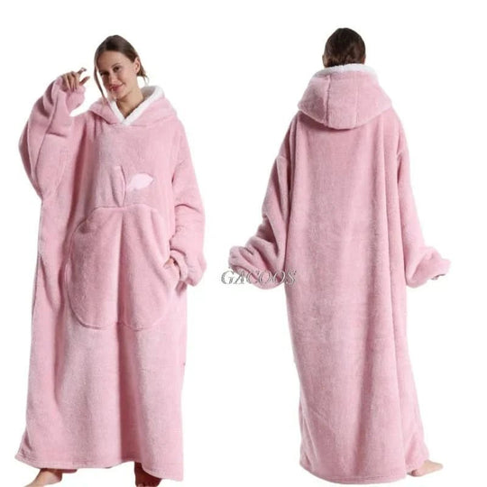 Unisex Oversized Fleece Hoodie voor Comfortabele Ontspanning 2