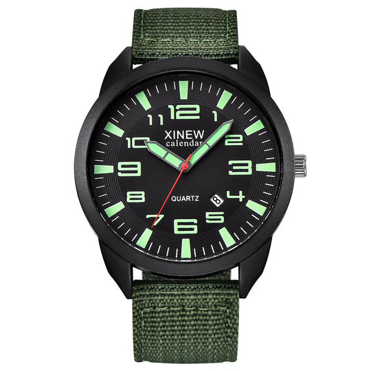 Unisex Quartz Horloge met Lichtgevende Wijzerplaat 2