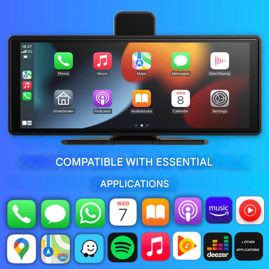 Universele Auto Display met Draadloze CarPlay en Android Auto 7
