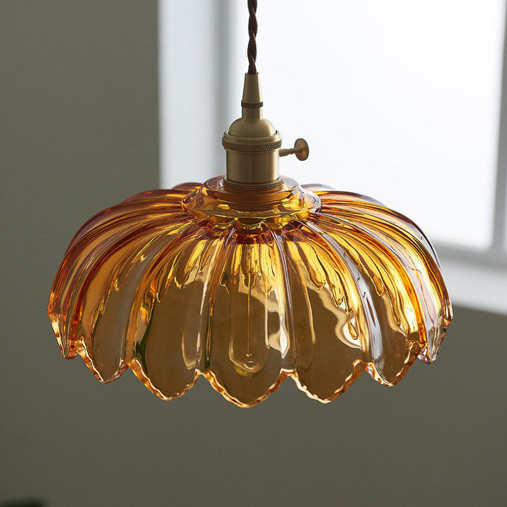Vintage Bloemen Hanglamp voor Retro en Moderne Interieurs 2