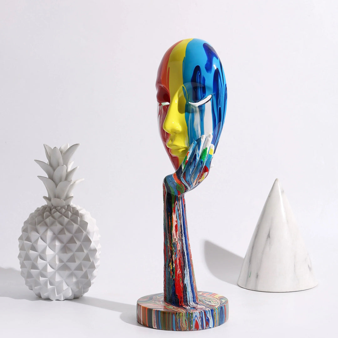 Vrouwelijke Kunstdecoratie Masker Modern 4