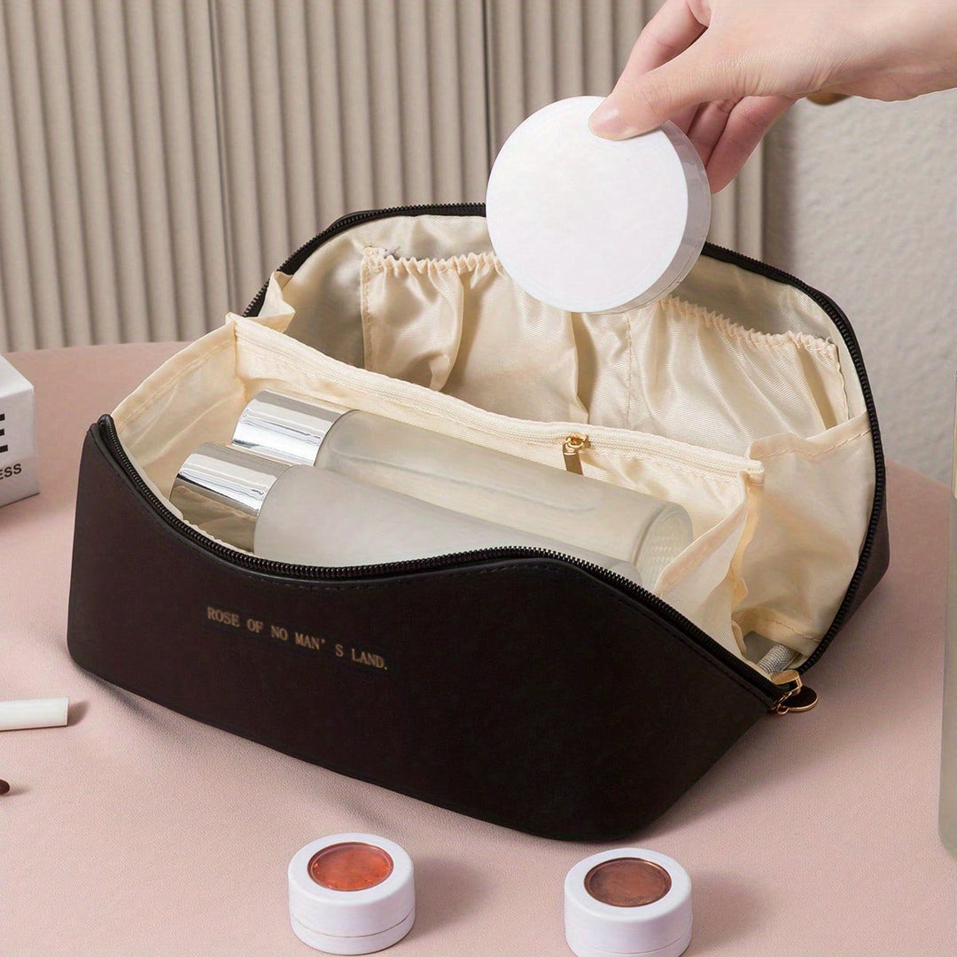 Vrouwen Make-up Organizer Met Ritssluiting Compact Design 3