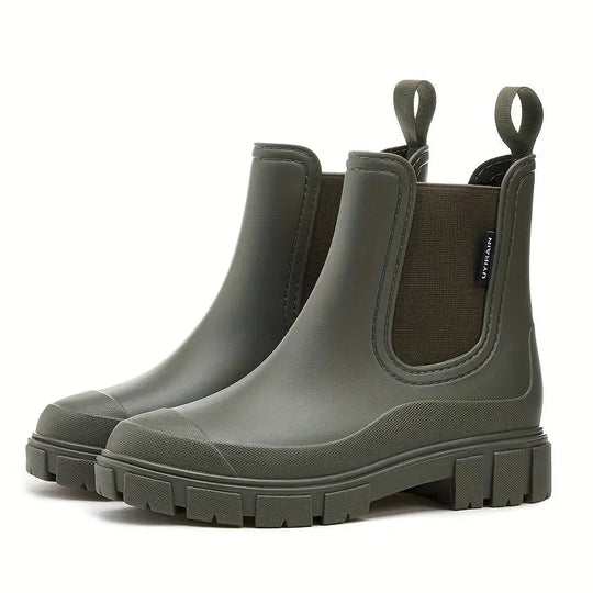 Vrouwen Waterdichte Regenlaarzen met Antislip Zool 4