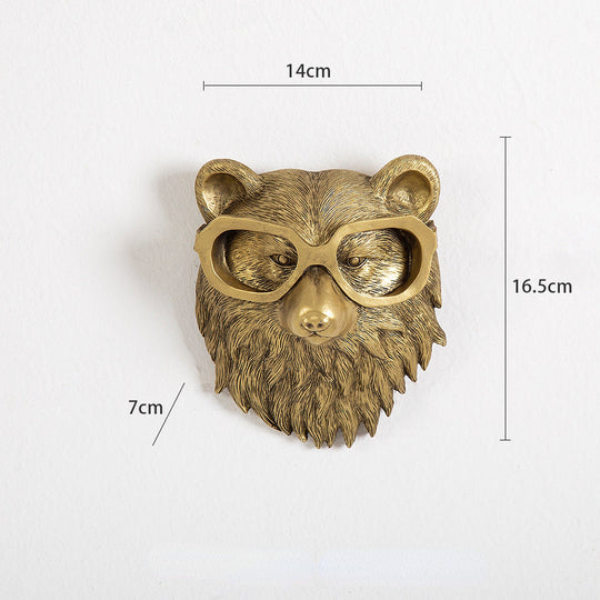 Wanddecoratie Dierenkop Frankie Voor Woonkamer en Slaapkamer 8