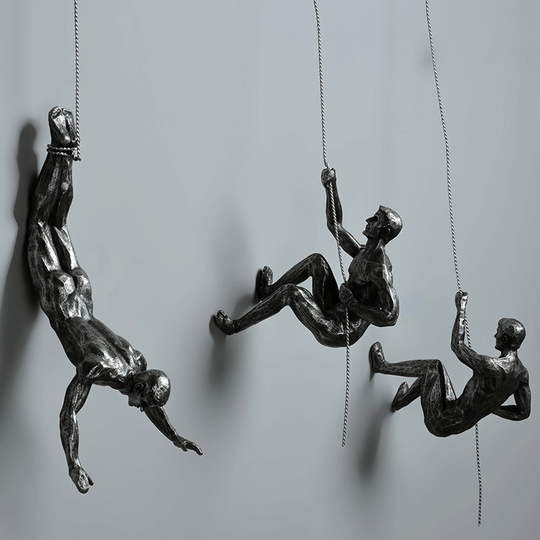 Wanddecoratie Set Klimmende Man Creatief 9