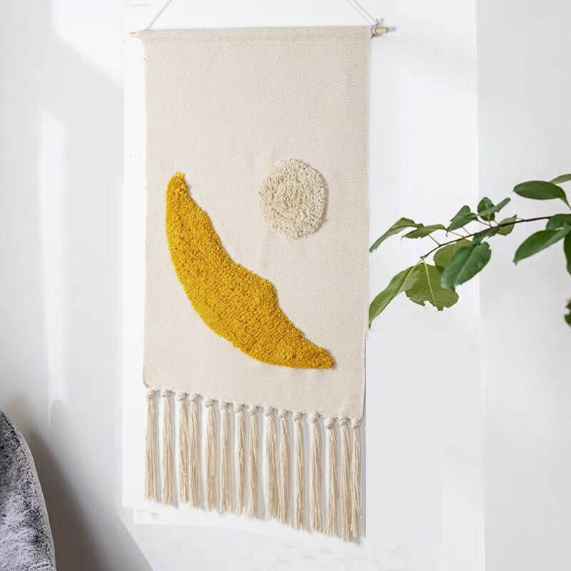 Wandkleed Boho Handgeweven met Kwastjes 7