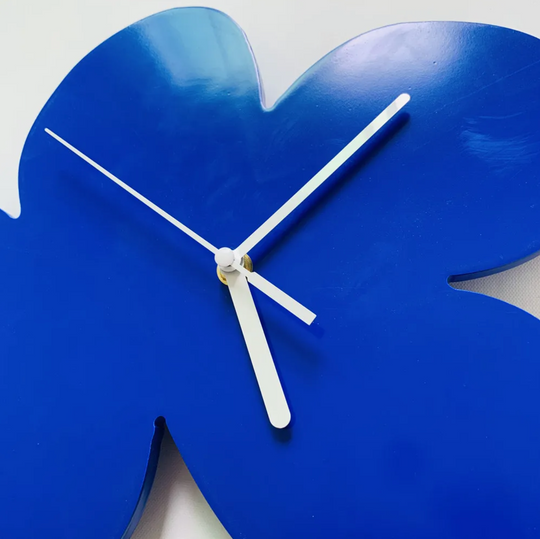 Wandklok Geometrisch Blauw Modern Design voor Minimalistisch Interieur 6