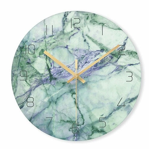 Wandklok Marmerstijl Tijdloos Design 7
