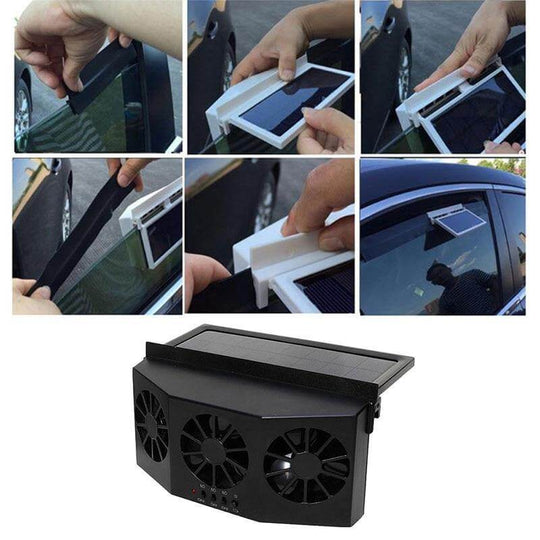 Zonne-energie Auto Ventilator Voor Efficiënte Luchtcirculatie 3