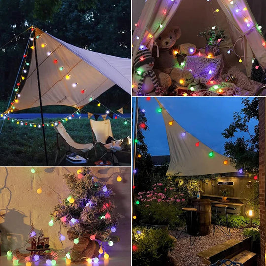 Zonne-energie Feestverlichting LED voor Buiten 6