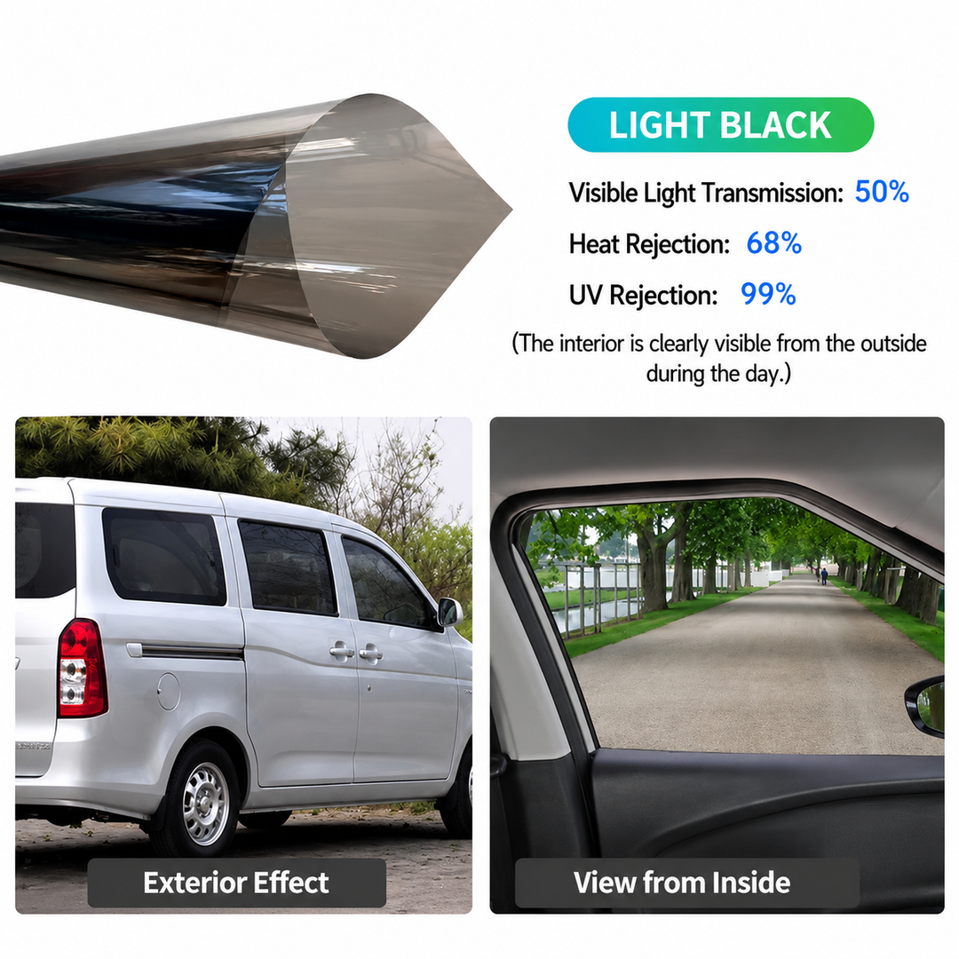 Auto Raam Tint Film Hitte- en UV-bescherming Universaal