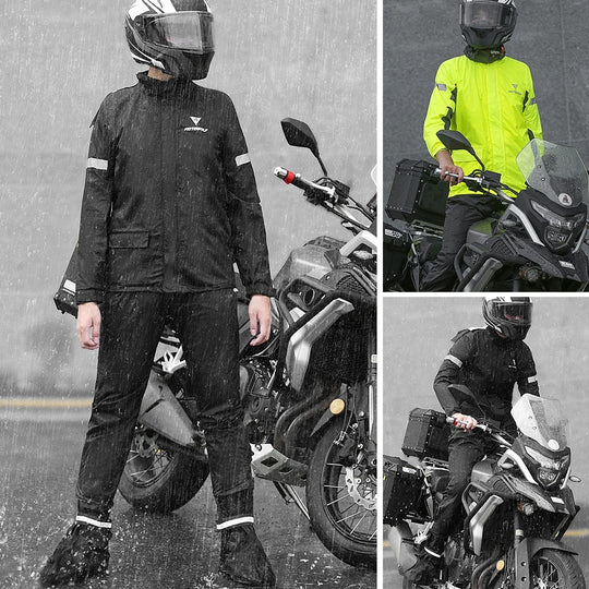 Reflecterend motorregenpak