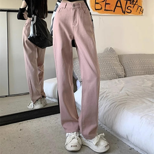 Vintage damesjeans met wijde pijpen