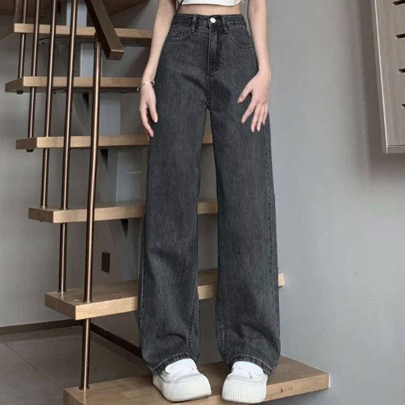 Vintage damesjeans met wijde pijpen