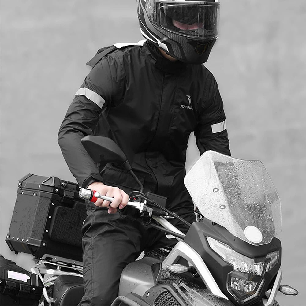 Reflecterend motorregenpak