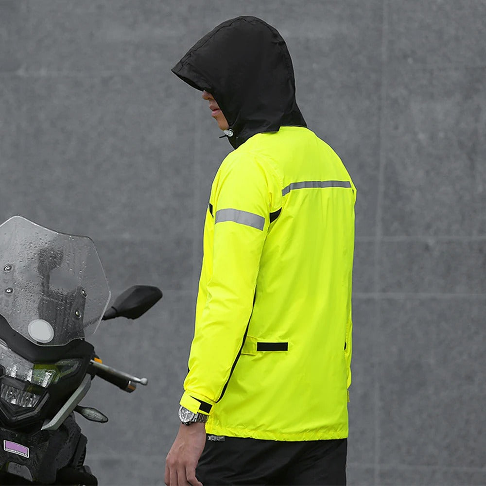 Reflecterend motorregenpak