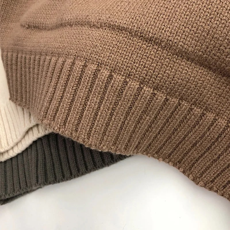 Gebreide hoodie met voorzak voor kinderen