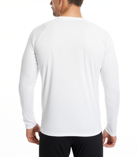 Katoenen heren-T-shirt met lange mouwen