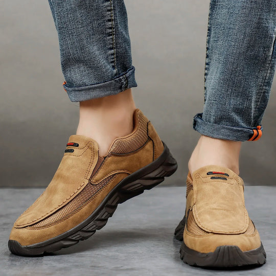 Herenleren loafers sneakers