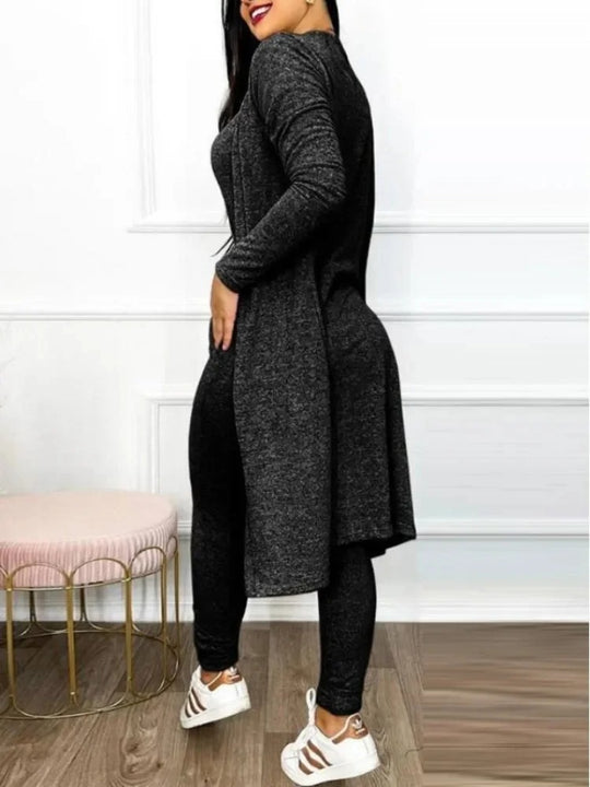 Jumpsuit en jasset met zak en trekkoord