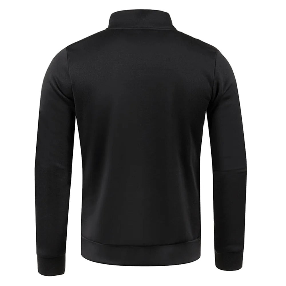 Heren Turtleneck Sweatshirt met halve rits