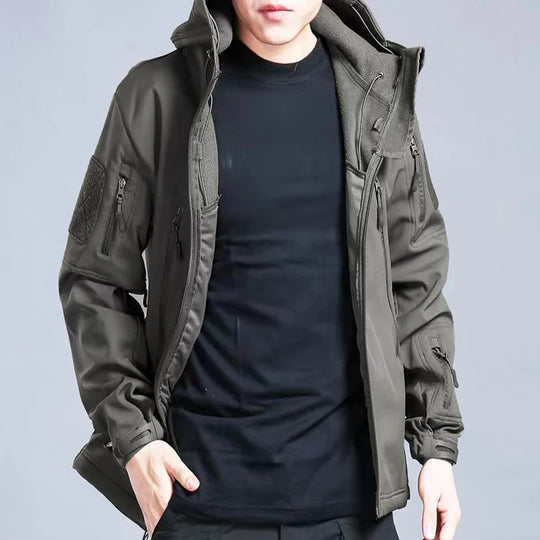 Tactische fleece heren winterjas