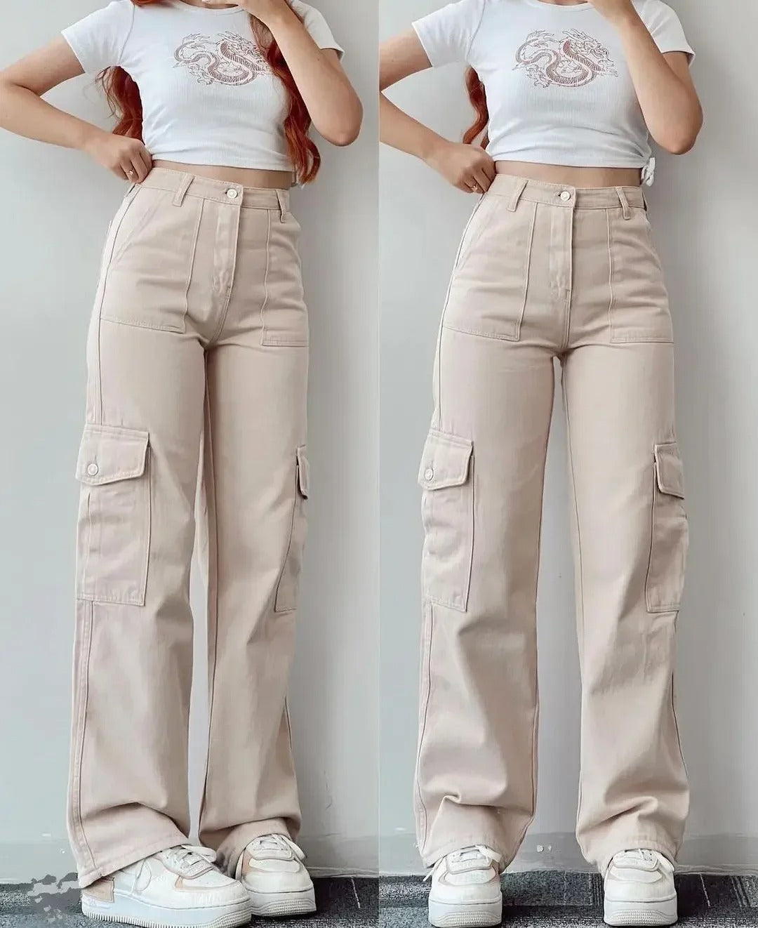 Multi Pocket Cargobroek voor dames