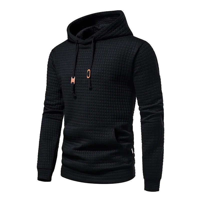 Herenhoodies met patchwork en trekkoord