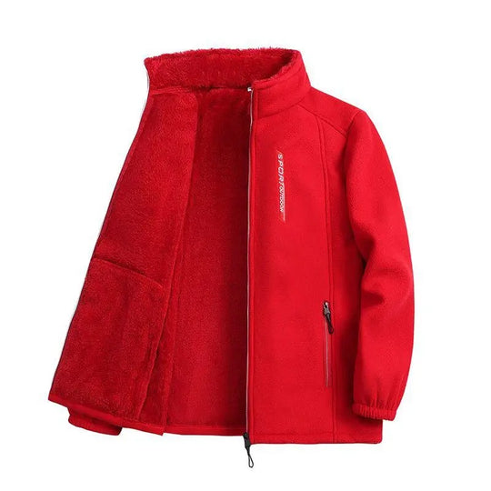 Winter warme fleece jas voor dames