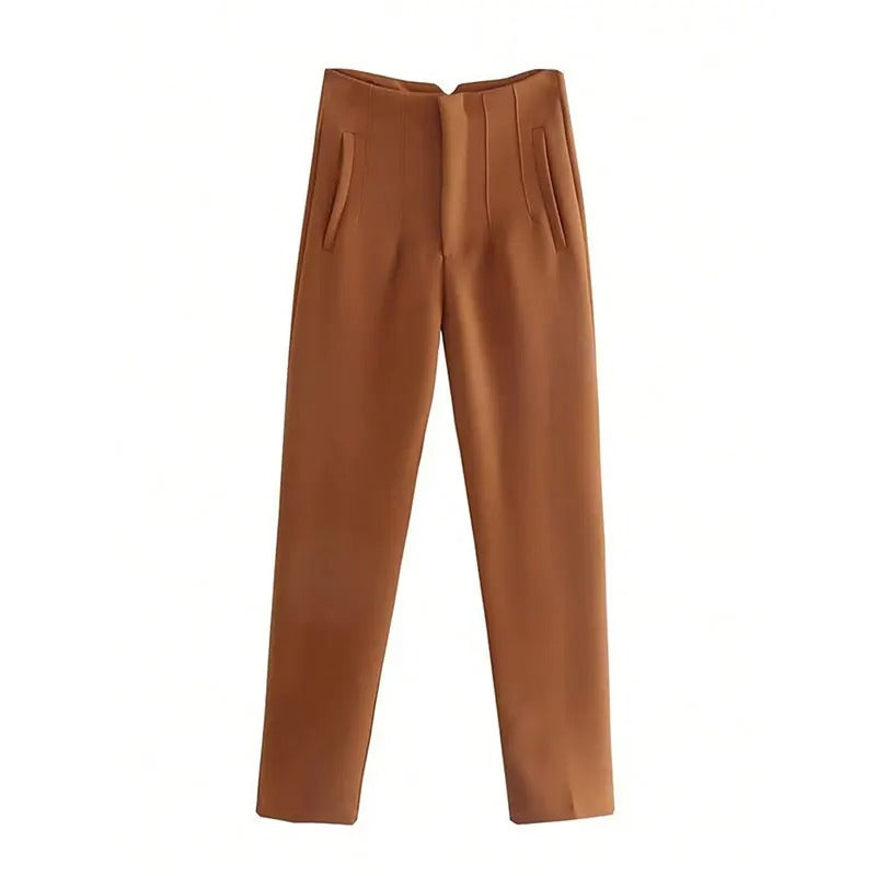 Dames hoge taille potloodbroek