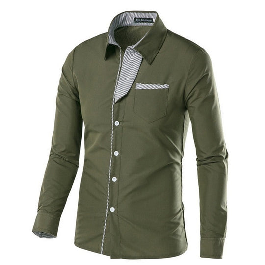 Heren Slim Fit Lange Mouwen Belleza