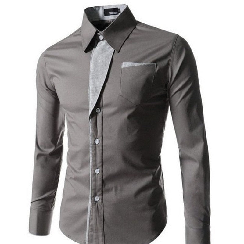 Heren Slim Fit Lange Mouwen Belleza