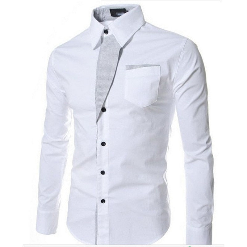 Heren Slim Fit Lange Mouwen Belleza