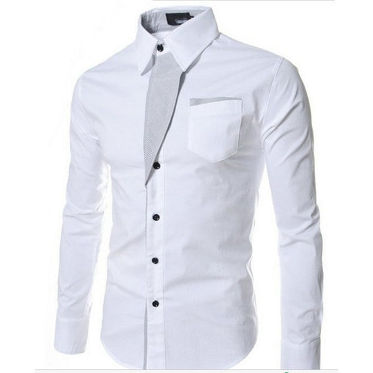 Heren Slim Fit Lange Mouwen Belleza
