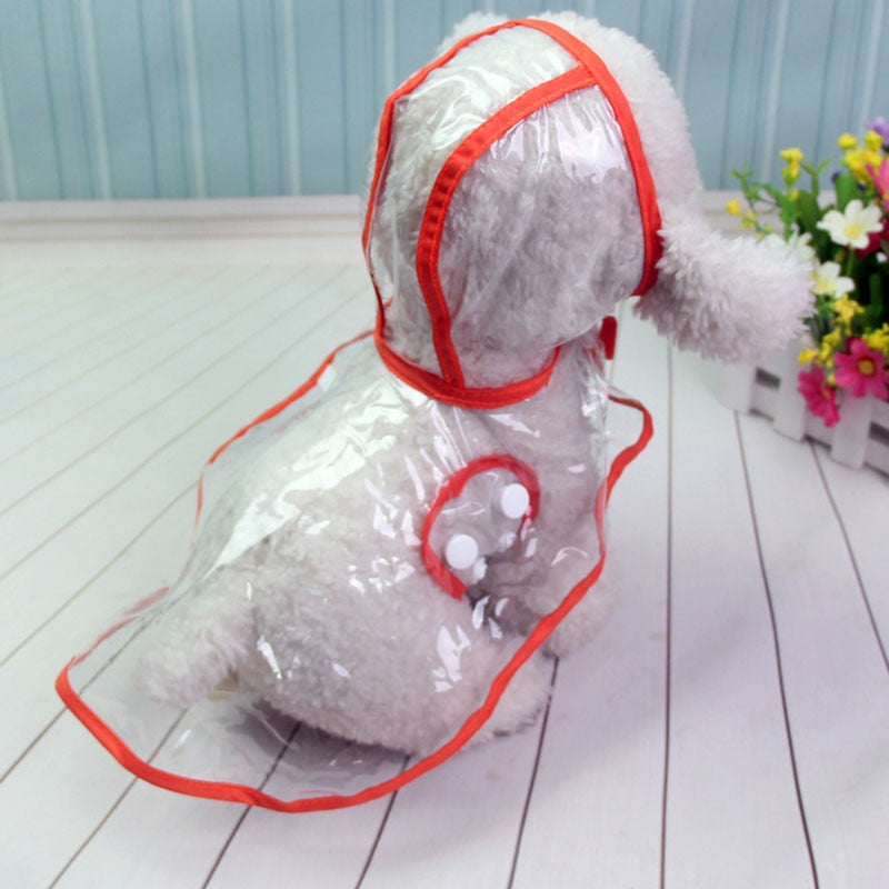 Hond Waterdichte Transparante Regenjas