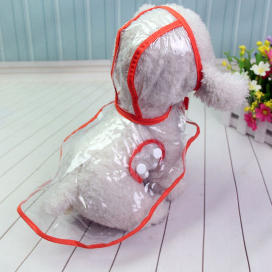Hond Waterdichte Transparante Regenjas