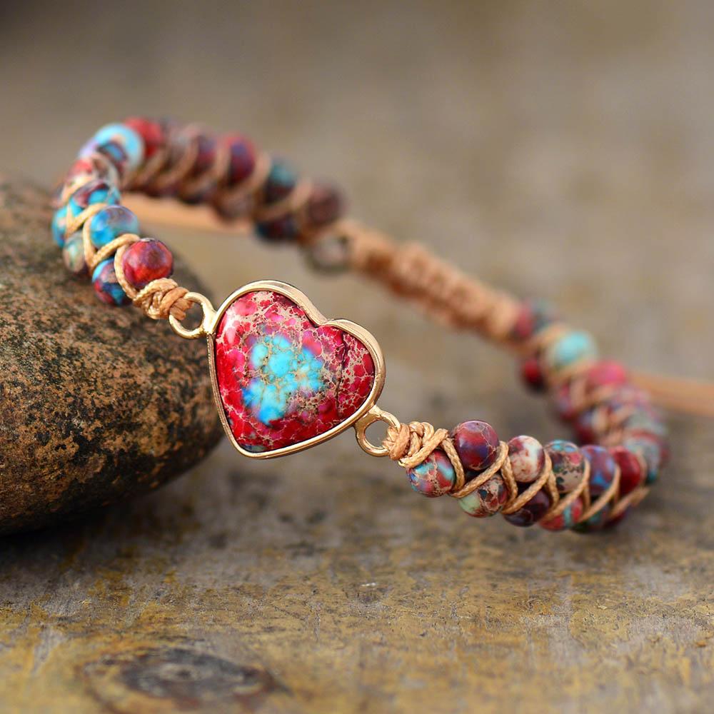 Passie Hart Gevlochten Armband